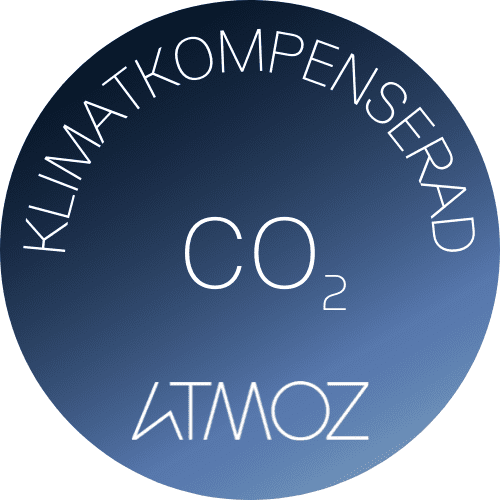 Sigill Klimatkompenserad CO2 Atmoz